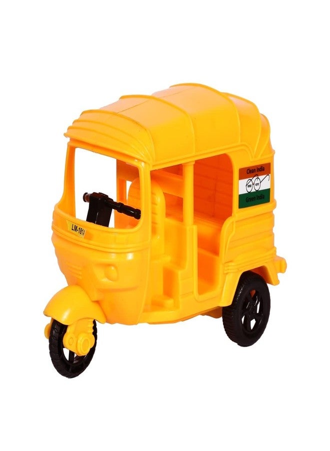 CSPARK BAND Push and Go Run Fast Auto Rickshaw Toy for Kids(Multicolor) Made in India - Image 3
